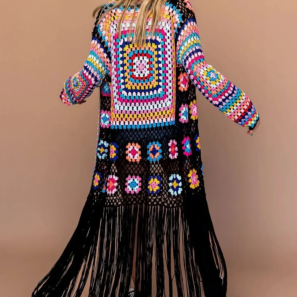 Crochet Fringe Cardigan - Picture 3 of 6